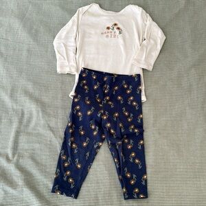 Matching set body long sleeves with legging, Carter’s, 18m